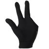 Unisex Snooker Billiard Cue Glove Pool Left Hand Open Three Finger Gloves(black)