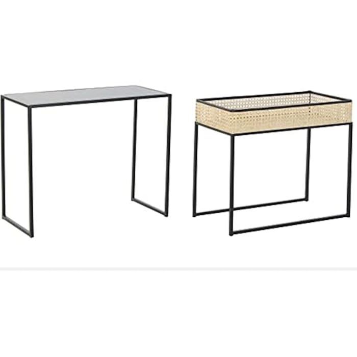DKD Home Decor Lot De 2 Tables De Chevet, Estándar