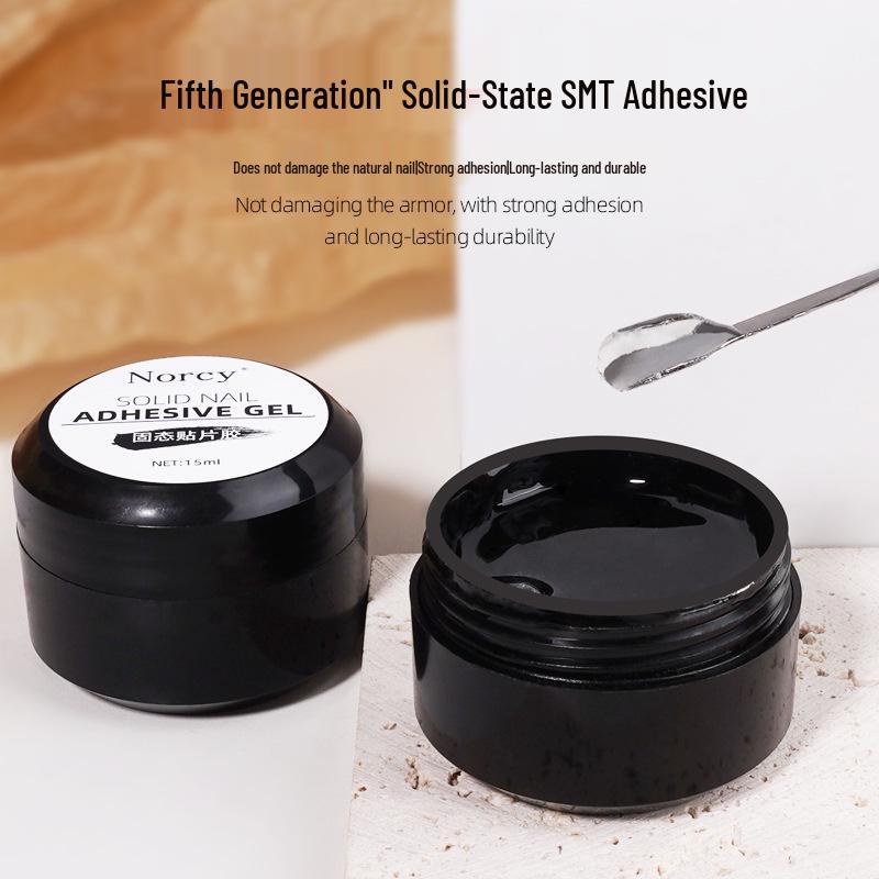 

5th Gen Long-Lasting Nail Adhesive: Strong, Wearable Solid Patch for Nail Tips, Nail Salon Quality.