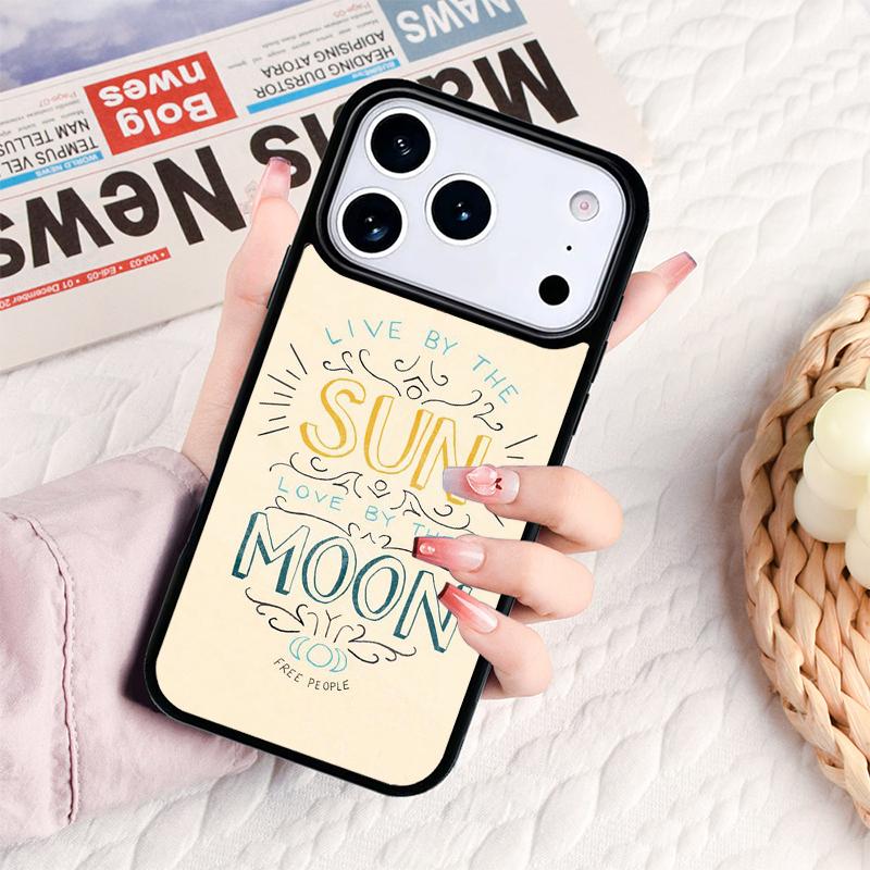 Love Sun Moon Phone Case For IPhone 17 16e 15 14 13 12 11 Pro Max Air Mini Soft Protective Cover