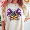 Mardi Gras Mask TShirt New Orleans Shirt Carnival Mask Shirt Mardi Gras Carnival TShirt Gift for Mardi Gras Graphic T Shirts