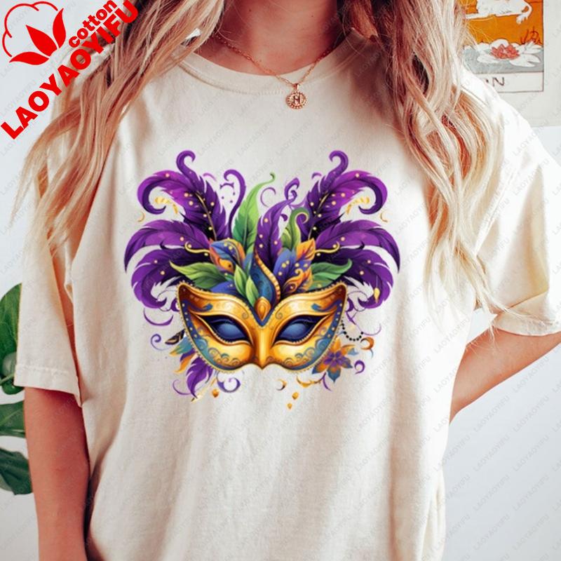 Mardi Gras Mask TShirt New Orleans Shirt Carnival Mask Shirt Mardi Gras Carnival TShirt Gift for Mardi Gras Graphic T Shirts
