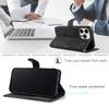 Leather Flip Wallet Case For iPhone 16 Plus 15 14 13 12 11 Pro Max 16E Xs Xr 8 7 Card Stand Book Coque Phone Cover With Lanyard