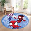 Spider-man Round Floor Mat Suitable for Game Room Living Rooms Dormitory Kitchen Anti-slip Round Rug Decorate Offices Best for Christmas