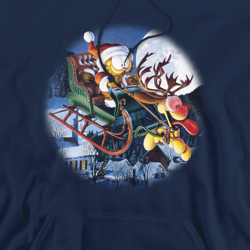 Garfield Mens Moonlight Ride Hoodie