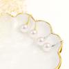 Earrings for Akoya Single Hook Pt900 [Lala Christie] Women, Pearl, Pearl, Earrings, Platinum, le56-0006-pt