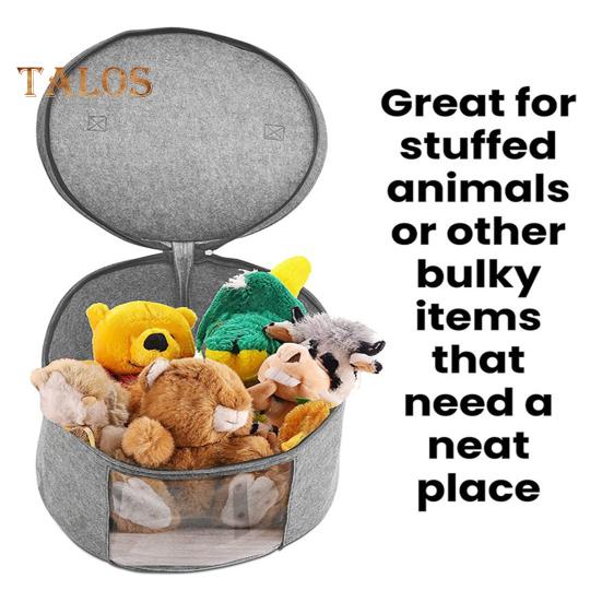 Hat Storage Bucket Organizer Transparent Design Zipper Closure Large Capacity Cowboy Hat Organizer Case with Handle