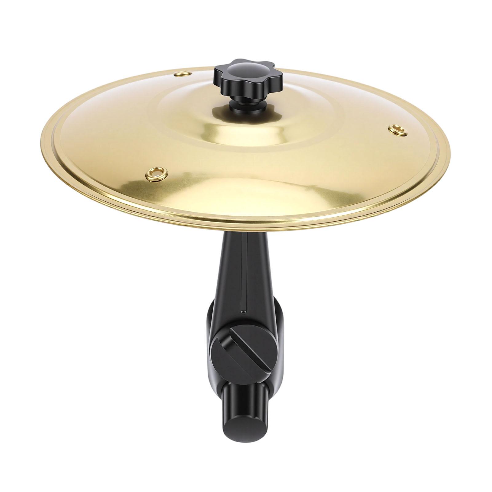 

Car Cymbal Air Vent Stainless Steel Dual Ball Joint Dashboard Cymbal Golden with Silicone Pad Golden
