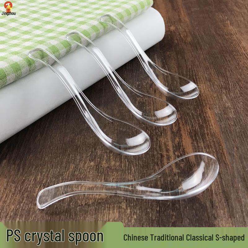 

Disposable Crystal Clear Plastic Spoons