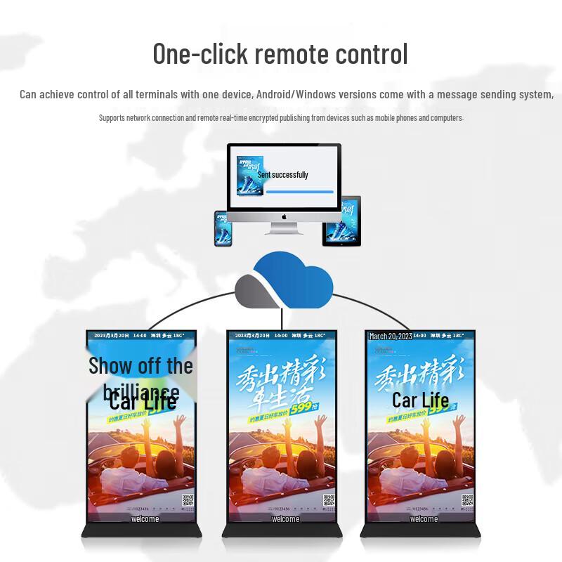 98-inch 4K Interactive Vertical Digital Signage Display