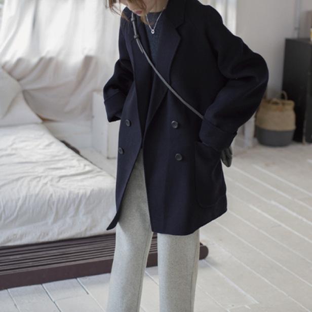 2026 Autumn/Winter Korean Style Women's Woolen Coat
