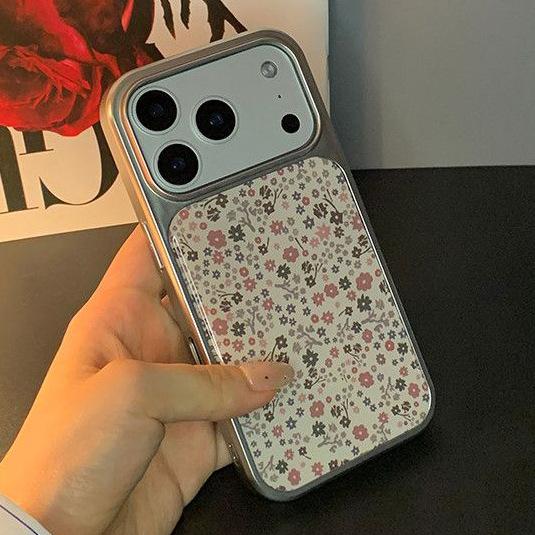 Korean Hyunya floral suitable for Apple 16/17Promax mobile phone case IP15pro Epoxy water condensation 14plus set