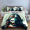 Jesus Christ Face Illustration. Bedding Sets Duvet Cover Sets Duvet Covers Pillowcases(1 * Duvet Cover 2 * Pillowcases, Without Duvet Insert)