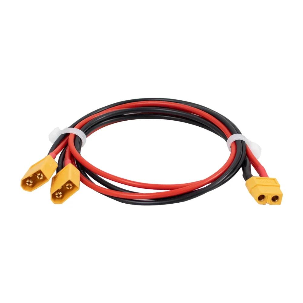 Cabos de conexão XT30 XT60 de 50 cm para bateria externa de scooter elétrica Xiaomi/Ninebot divisor em Y cabo de conexão de controlador de 3 vias