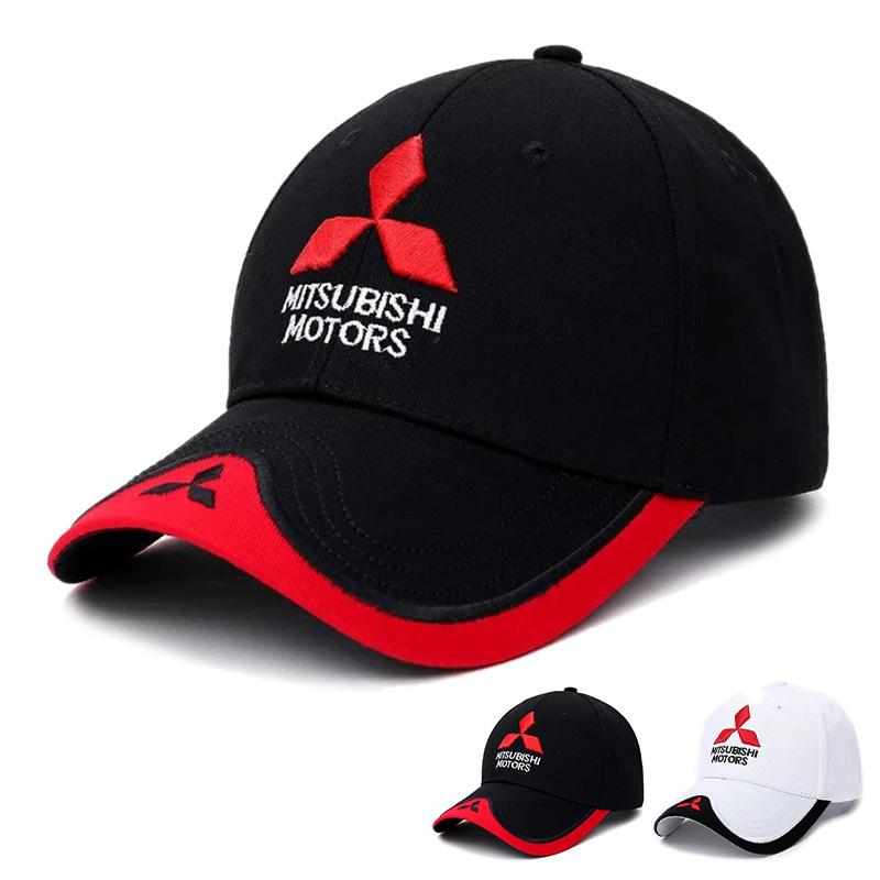 Herren Damen Bestickte Baseballkappe Outdoor Sommer Sportkappe Sonnenschutzkappe Für Mitsubishi ASX Lancer 9 Pajero Outlander 3 EX