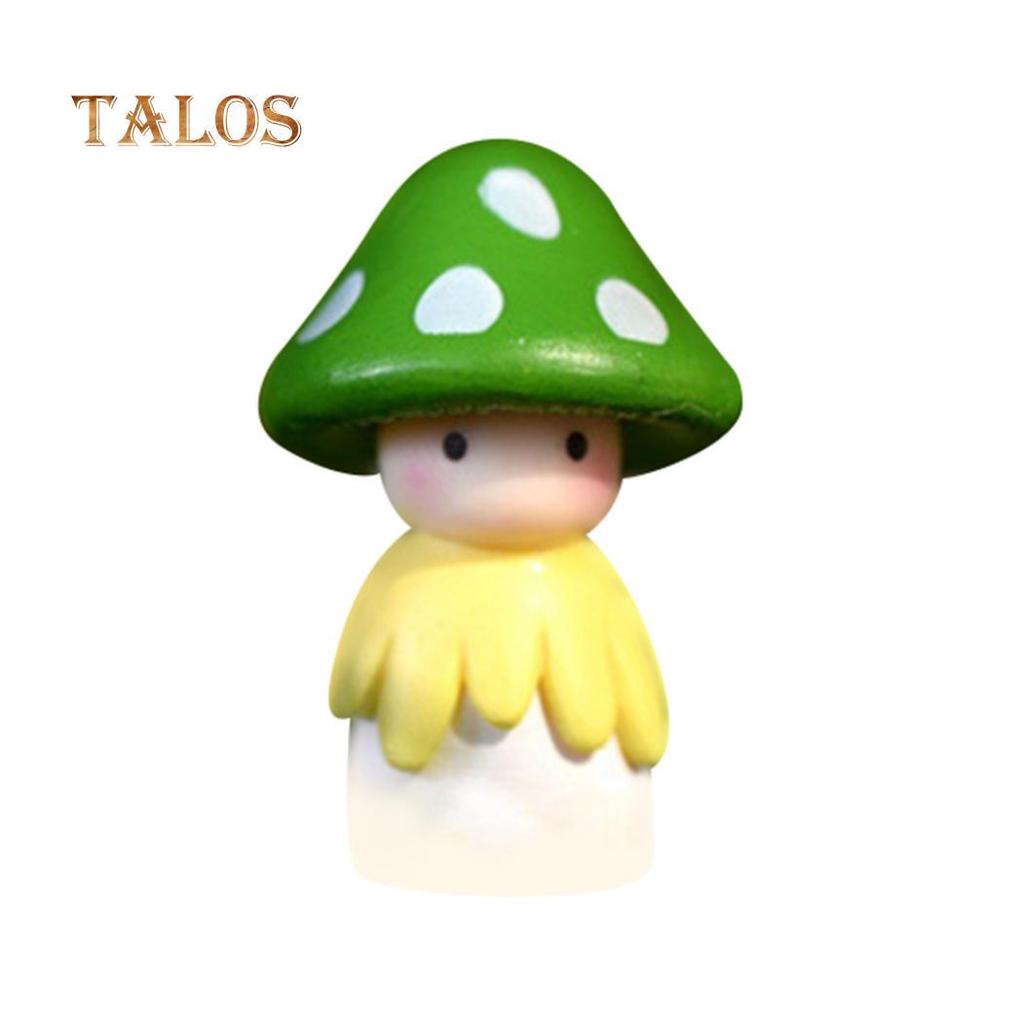 Lovely Mushroom Doll Micro Landscape Bonsai Dollhouse Home Garden Balcony Plant Decoration