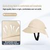Women's Bow Knot Sun Hat UV Protection Wide Brim Bucket Hat with Ponytail Hole Summer Beach Hat for Outdoor Cycling Fishing Mountaineering