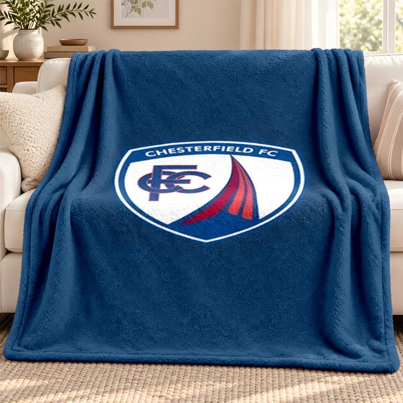 Chesterfield F.C blanket Flannel Blanket Soft Cozy Plush Throw for Sofa Bed Lightweight Home Decoration Outdoor camping