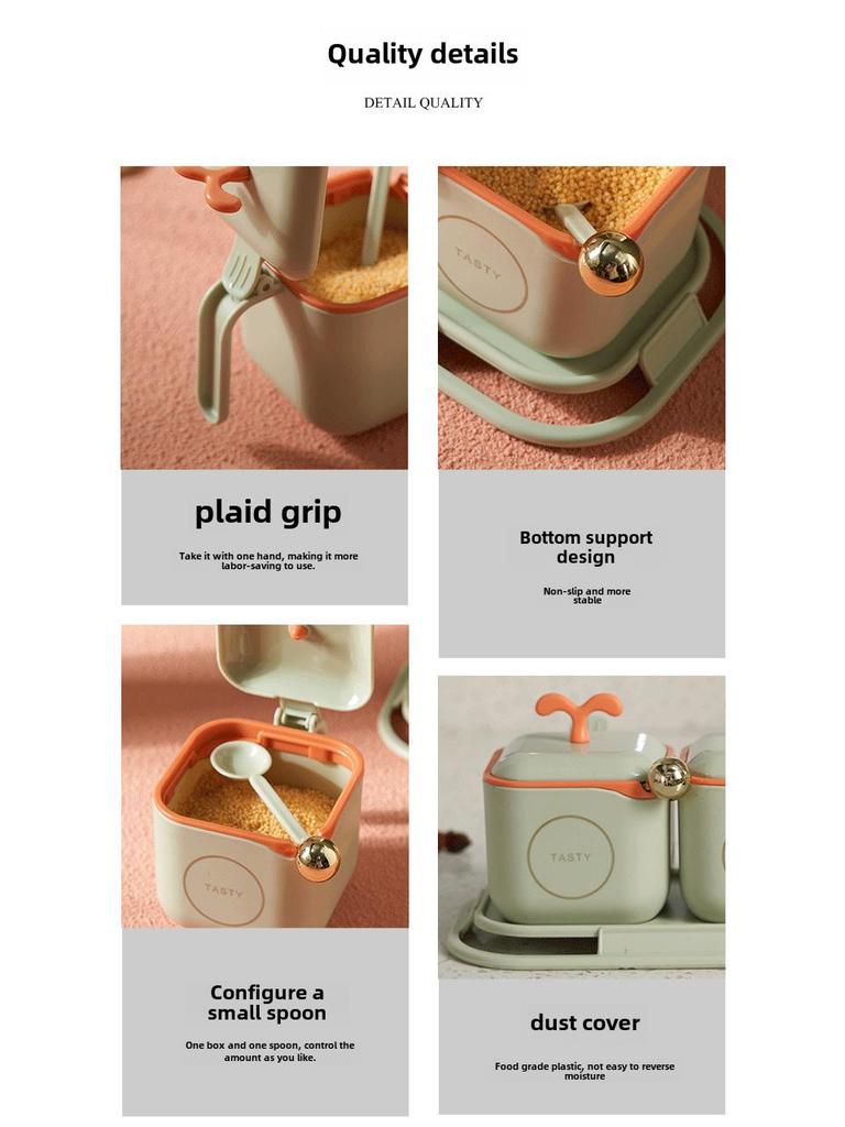 Küchengewürzset: Salz- und MSG-Gläser mit Fächern