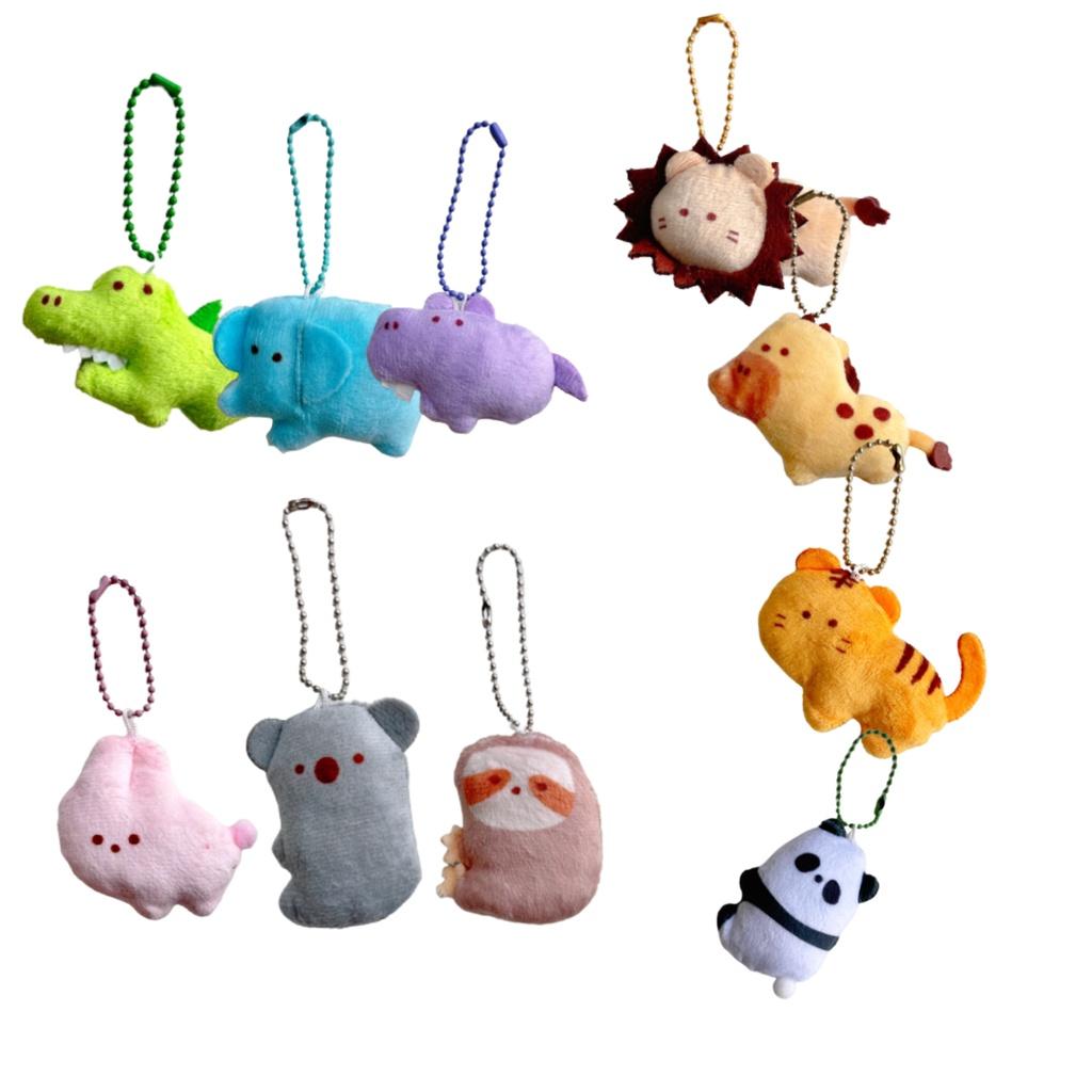 Adorable Stuffed Animal Keychains With Super Soft Short Plush Fur