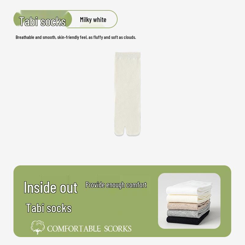 Antibakterielle, geruchshemmende, schweißabsorbierende Sommer-Mittelsocken mit geteilter Zehe für Sport, geeignet für Frühling und Herbst.