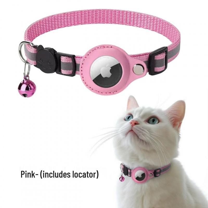 Cross-Border Pet Supplies: Airtag Tracker Collar with Anti-Lost Cat Bell