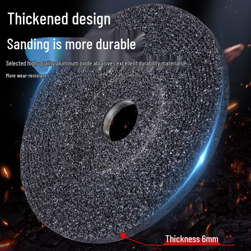 Big White Shark Type 100 Grinding Disc for Metal, Stainless Steel, and Cast Iron - 16 Hole Thickened Sanding Wheel for Angle Grinders