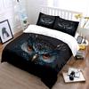 Geometric Owl Art Decor Set Multiple Sizes Kid'S And Adults' Bedroom Exquisite 3Pc Bedding Set, Gift