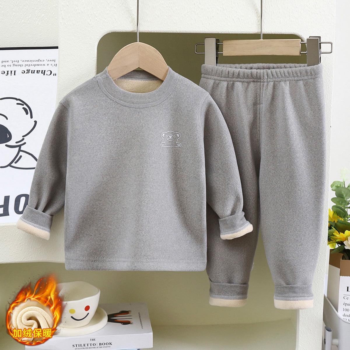 

Детский комплект термобелья осень-зима для мальчиков и девочек, плотная пижама 170cm