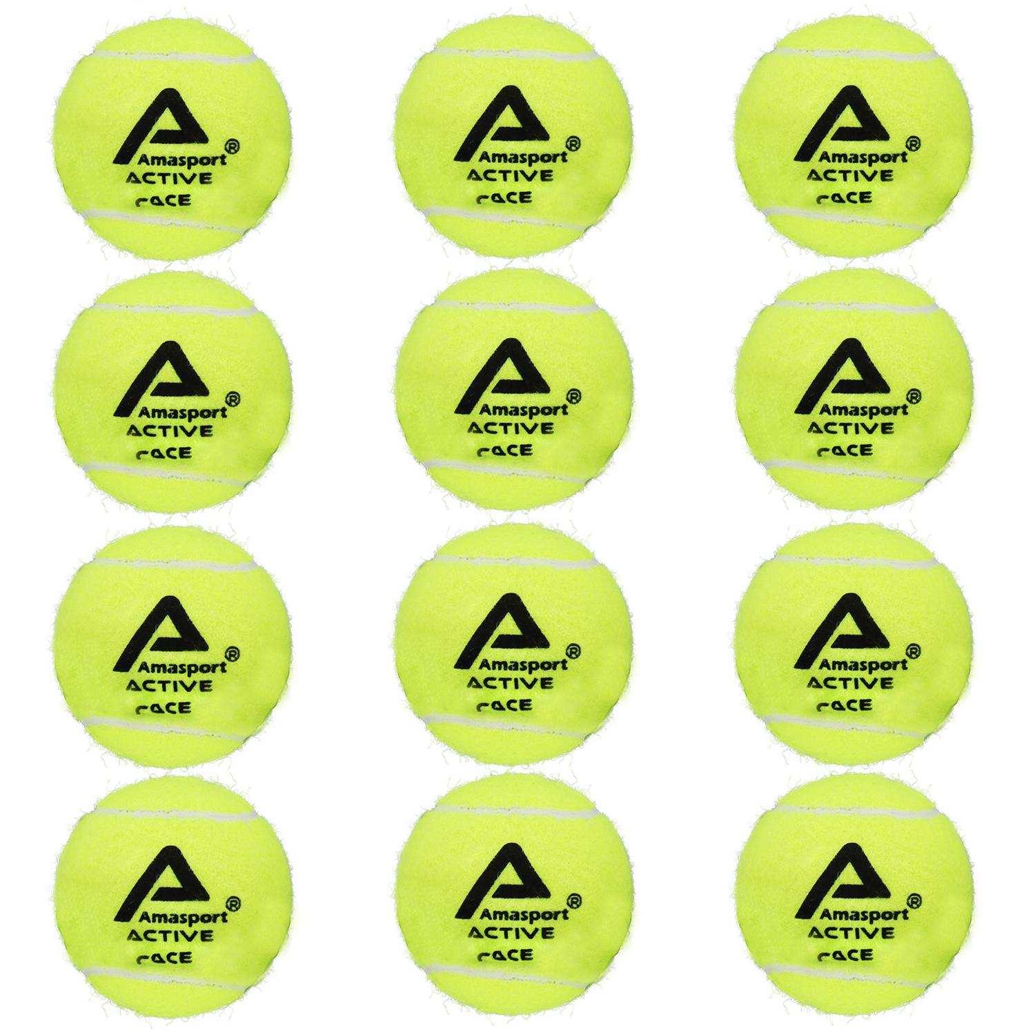 

AMASPORT Тренировочные теннисные мячи без давления 6/12/24/36 шт. с высоким отскоком, легко управляемые тренировочные упражнения, теннисный мяч для начинающих