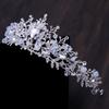 Flower Crystal Bridal Jewelry Sets Handmade Tiaras Earrings Necklace Crown Wedding Dress Bride Jewelry Set Prom
