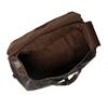 Personalized Full Grain Leather Duffle Bag: Burgundy Monogrammed Weekender