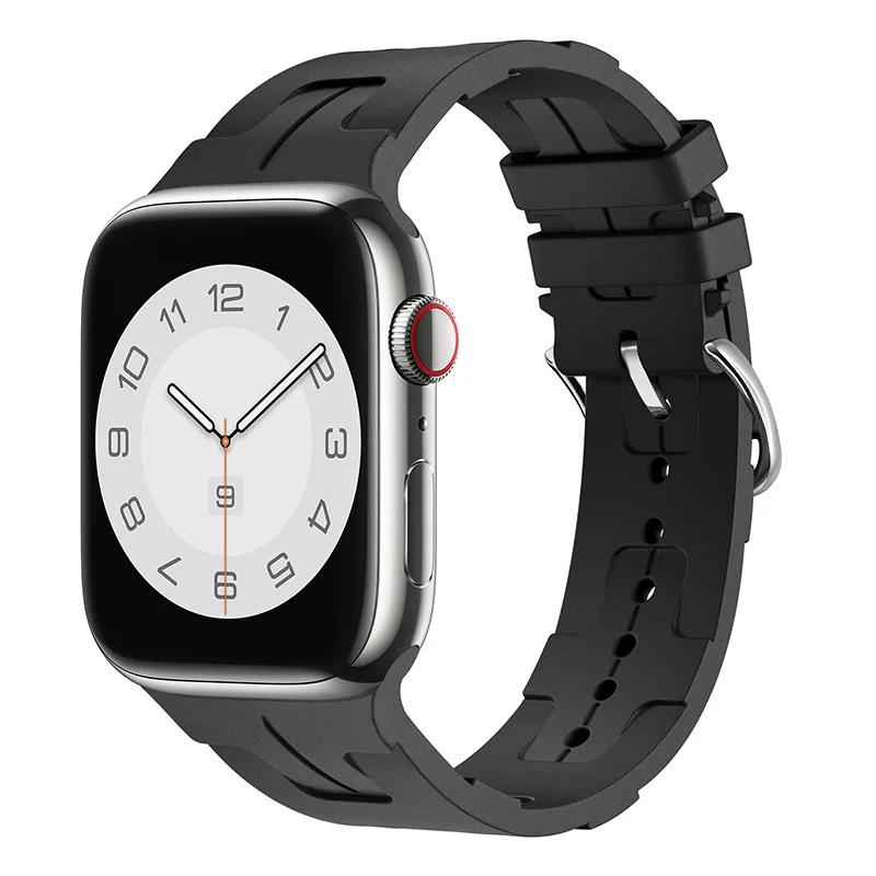 Silikonarmband für Apple Watch Band 46mm 42mm 45mm 41mm 49mm 44mm 40mm Weiches Armband iWatch Serie 10 Ultra 9 8 7 6 5 SE 4 Armband