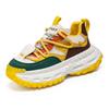 European Station Men's Shoes Live Broadcast Summer Mesh Breathable Casual Sports Shoes Students Versatile Thick Soles Heightening Dad Shoes