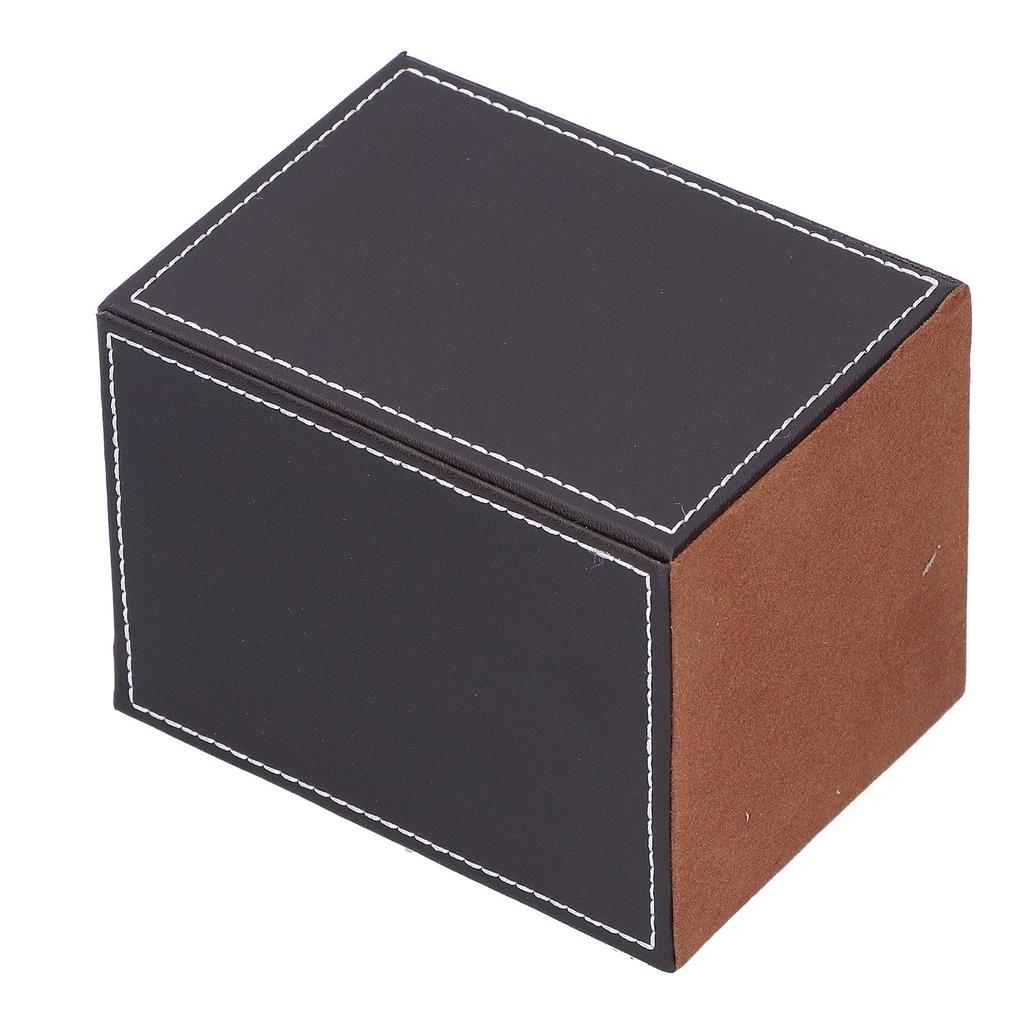 Leather Pens Holder Desktop Stationery Organizer Box Storage Gifts Office Supplies