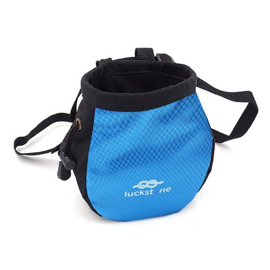 Adjustable Climbing Chalk Bag Waterproof Gear Chalk Bag Anti-slip Waist Hanging Chalk Bag Rock Climbing Bouldering Weightlifting Gymnastics Fitness
