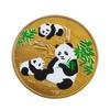 Colorful Three Panda Commemorative Badge, Metal Color Printing Panda Zoo Commemorative Coin, Cartoon Relief Tourism Commemorative