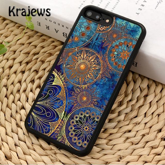 Mandala Wood Floral For iPhone 17 Air 16 Phone Case Cover 15 14 plus 12 13 pro max coque Shell Fundas