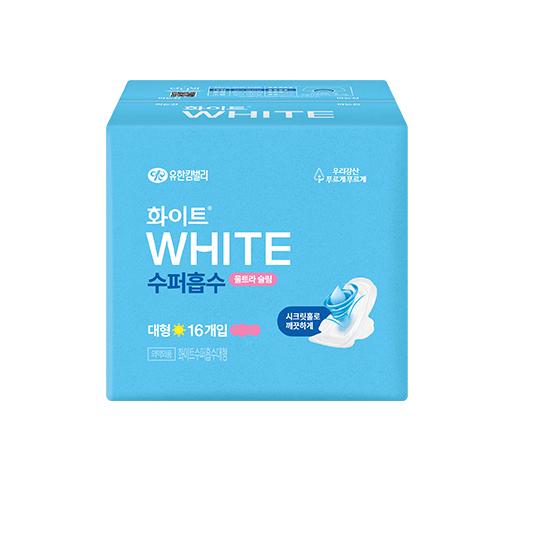 

Choose one of five white super absorbent sanitary pads Super Absorbent Large 16P