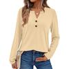 Camicie da donna a maniche lunghe a tinta unita Eleganti top casual Camicie alla moda Top