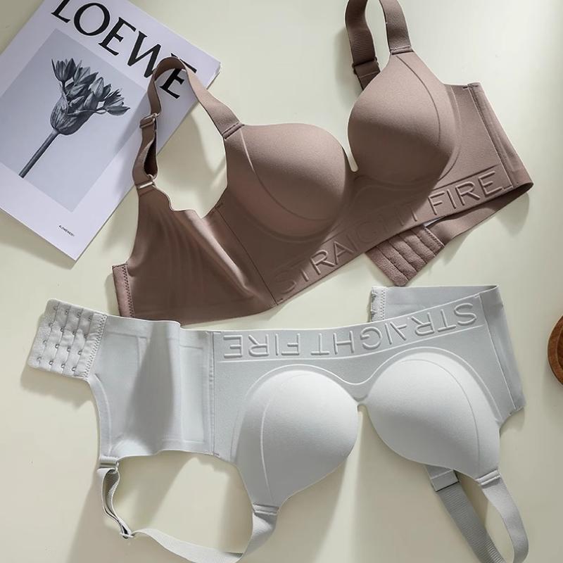 Sexy Push-Up Mode-BH Bügelloser BH Schlauchtop Unterwäsche Verstellbarer Träger Seitenbrüste Damenmode-BH