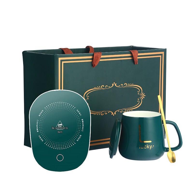 55°C Ceramic Smart Heating Mug Set