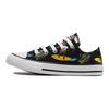 Converse Chuck Taylor All Star Canvas Comfortable Versatile Durable Low Top Kids Canvas Shoes Kids Sneaker Black Green Yellow 671293C