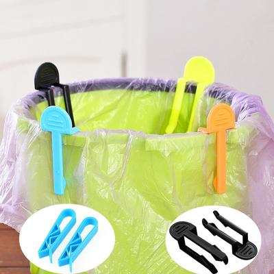 Candy Colored Trash Can Tongs Trash  Bag Tongs Non-slip Retainer Trash Bin Side Tongs