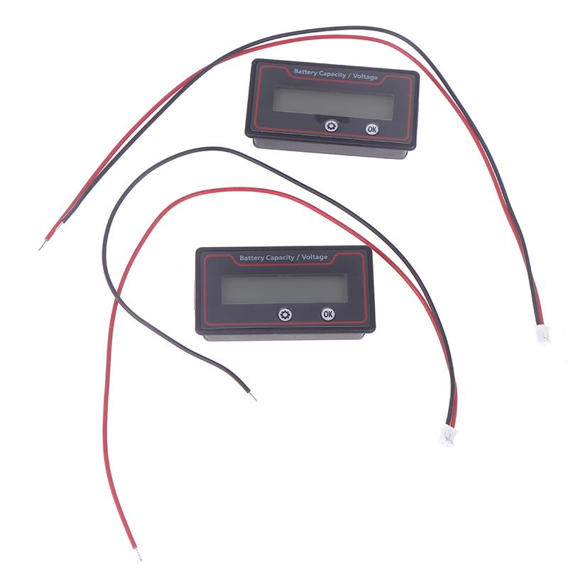 Car Battery Charge Level Indicator 12V 24V 36V 48V 60V 72V Lithium Battery Capacity Meter Tester Display Led Tester Voltmeter
