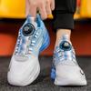 Rotating button men's shoes autumn breathable junior high school students popcorn bottom running shock absorption casual mesh sports tide shoes