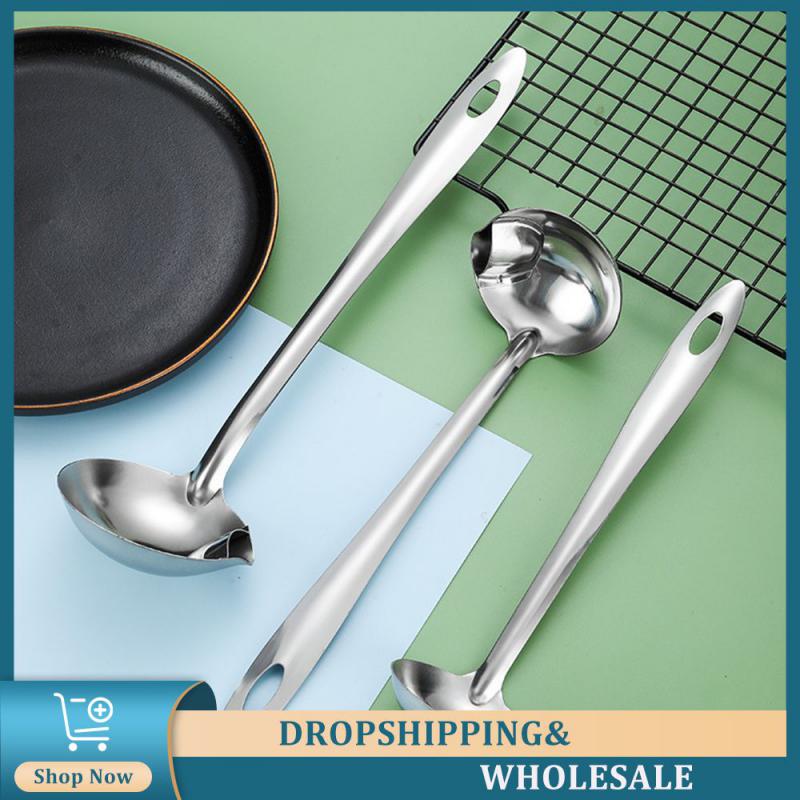 

Ложка для масляного фильтра с глянцевой текстурой из нержавеющей стали, кухонные принадлежности для бара, ложка для жира, красивая и практичная