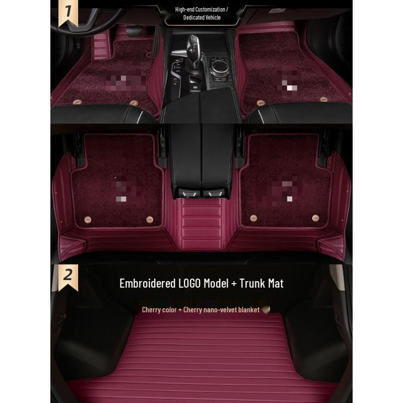Compatible Floor Mats: Fully Enclosed Carpet Style for Hongqi HS5, H5, H9, HS7, H7, EQM5, EHS3, EHS9