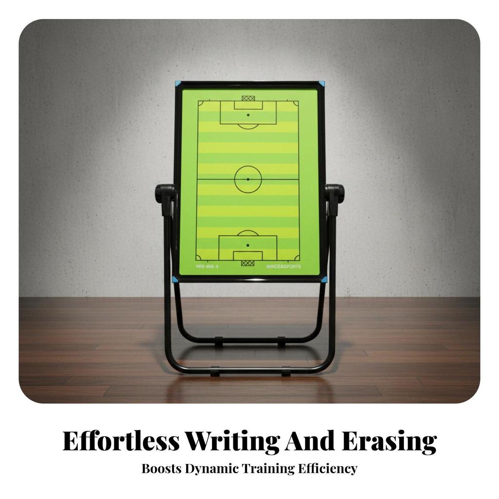 Freestanding Soccer Board Wipe-Clean Strategy Portable Double-Sided