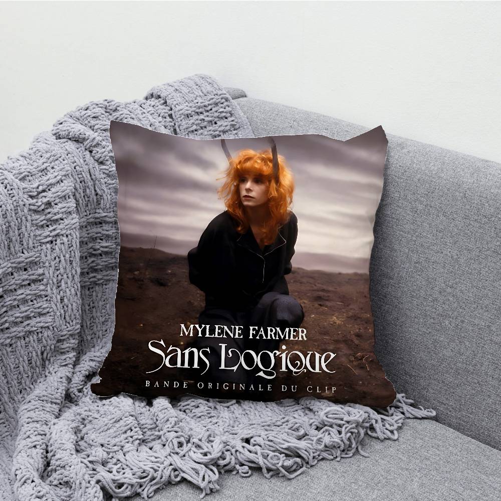 M-Mylene F-Farmer Nevermore Kissenbezug Für Sofa Dekor Auto Büro Zimmer Druck Kissenbezug Dekorationen und Schutz